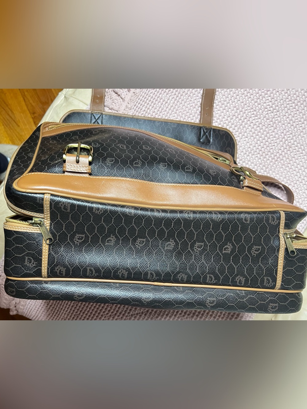 Vintage Christian Dior Travel Luggage Bag RARE - Picture 16 of 17